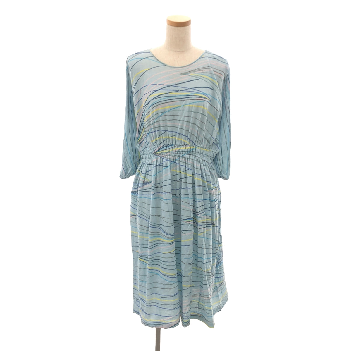 mina perhonen | 2015 s/s | ray print pullover dress | 40 | multicolor | women's