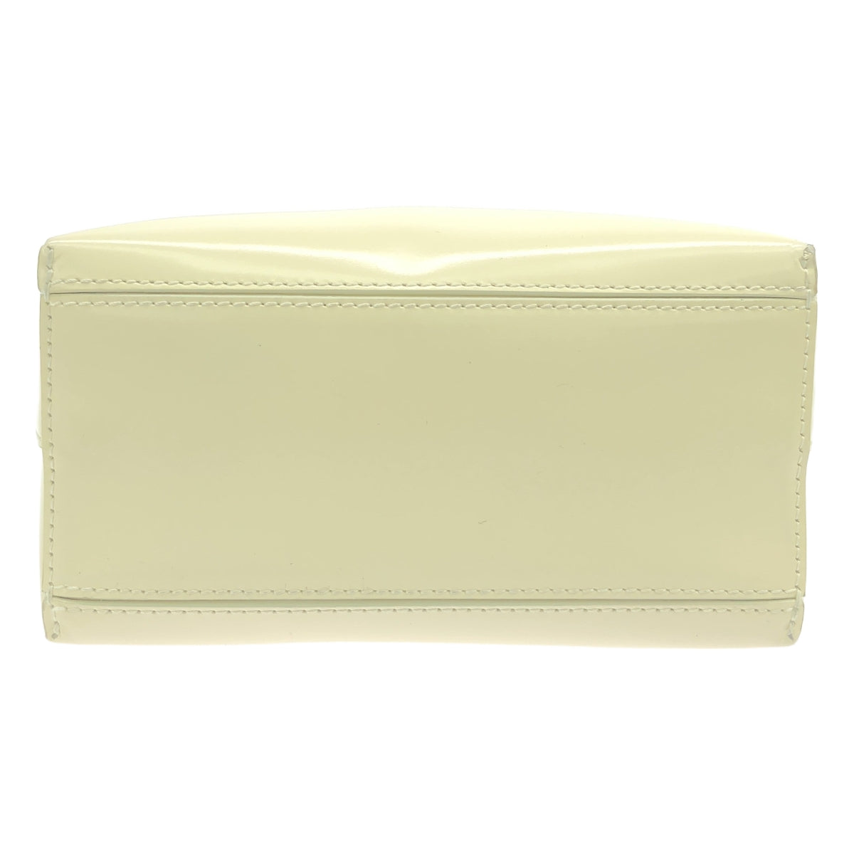 【미품】 JIL SANDER / 질 썬더 | Goji Bamboo Square / 가죽 로고 가마구치 대나무 핸들 가방 | 베이지 | 여성