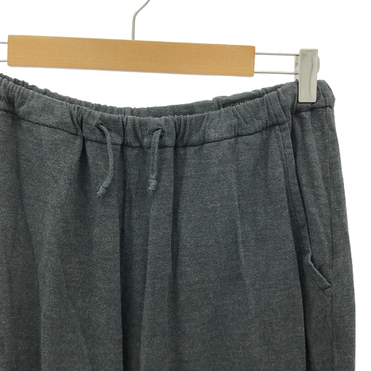 COMOLI | 2021SS | Washed Silk Drawstring Pants | 1 | Gray | Men's