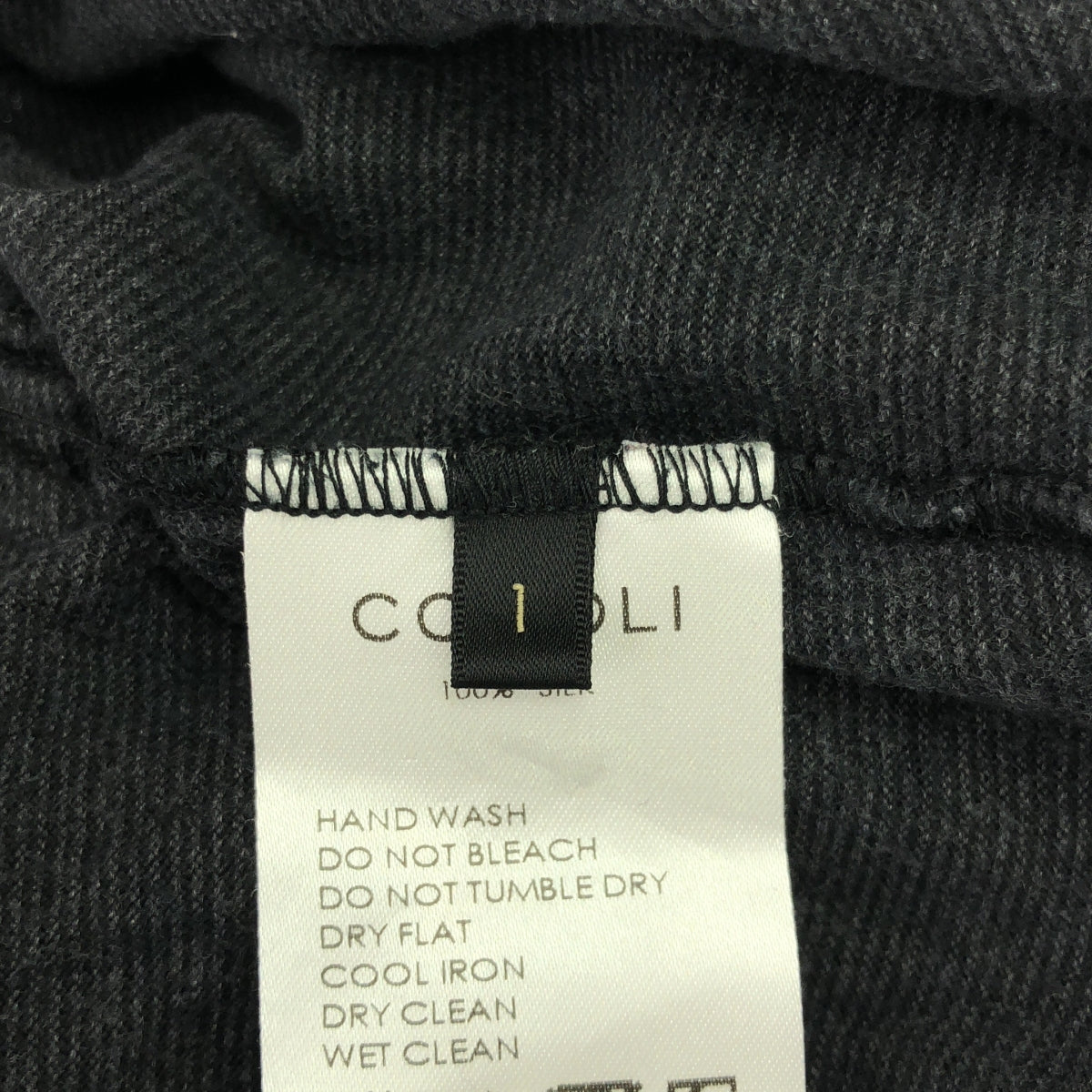 COMOLI | 2021SS | Washed Silk Drawstring Pants | 1 | Gray | Men's