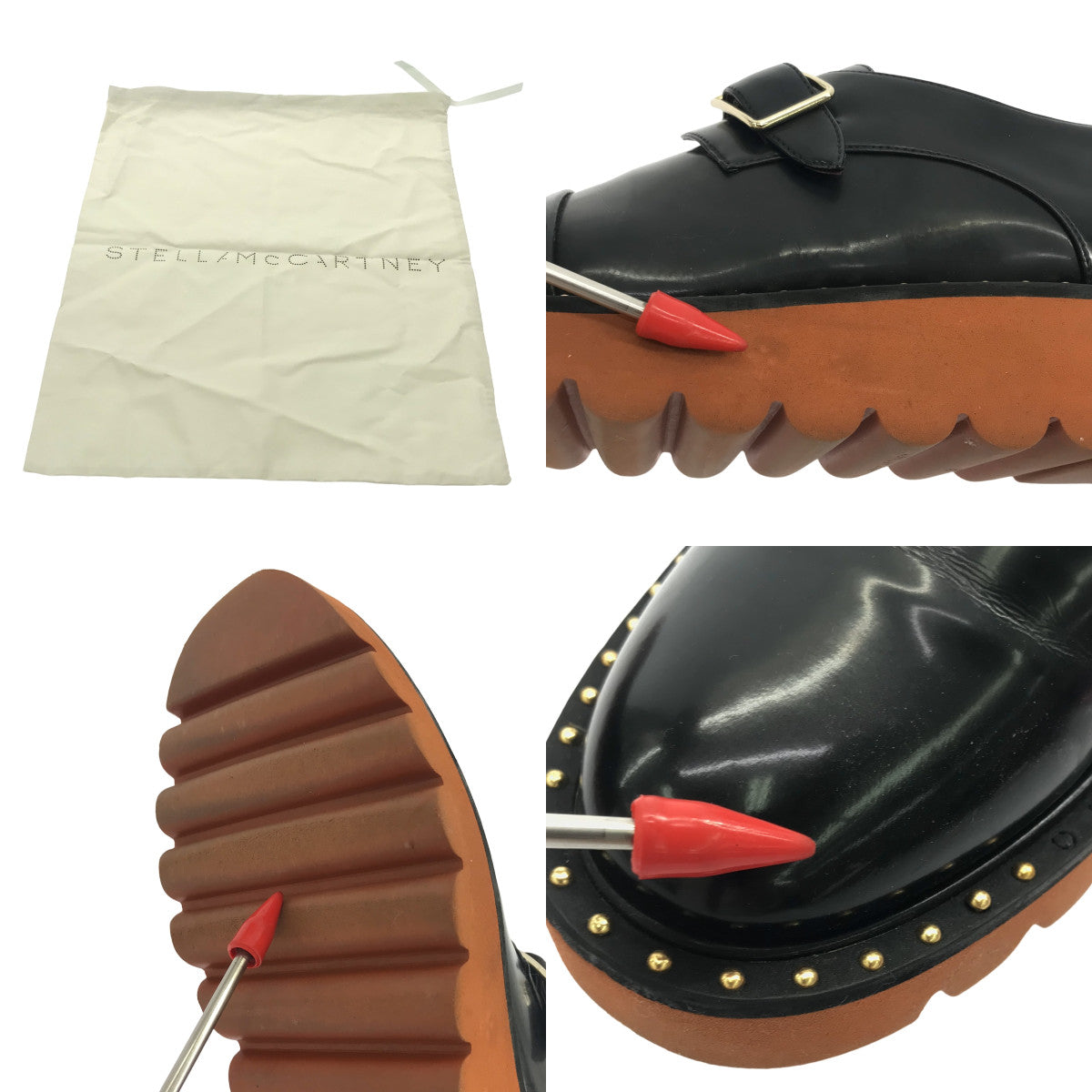 STELLA McCARTNEY | Patent leather dress shoes | Size 38 | Black/Brown | Women's
