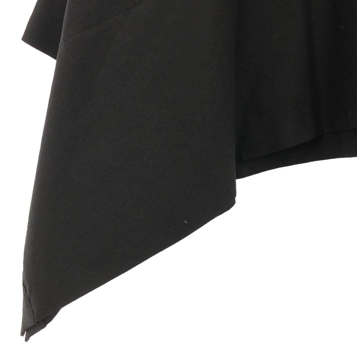 【美品】 HYKE / ハイク | 2022SS | LINEN PONCHO リネン ポンチョ オーバーサイズ プルオーバー ブラウス | F | ブラック | レディース