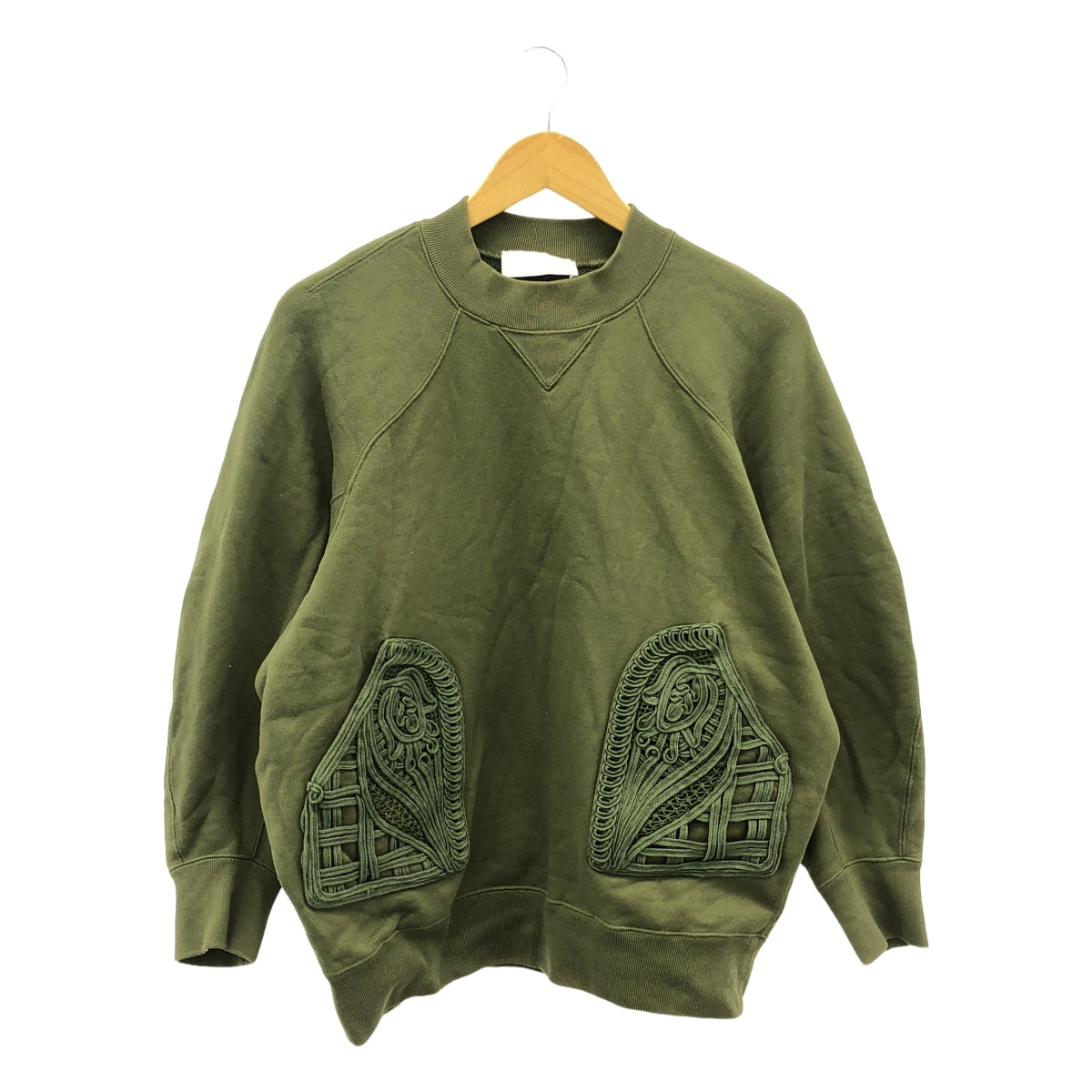 Mame Kurogouchi / マメクロゴウチ | 2022SS | Cording Embroidered Oversized Sweatshirt エンブロイダリースウェット | 1 | レディース