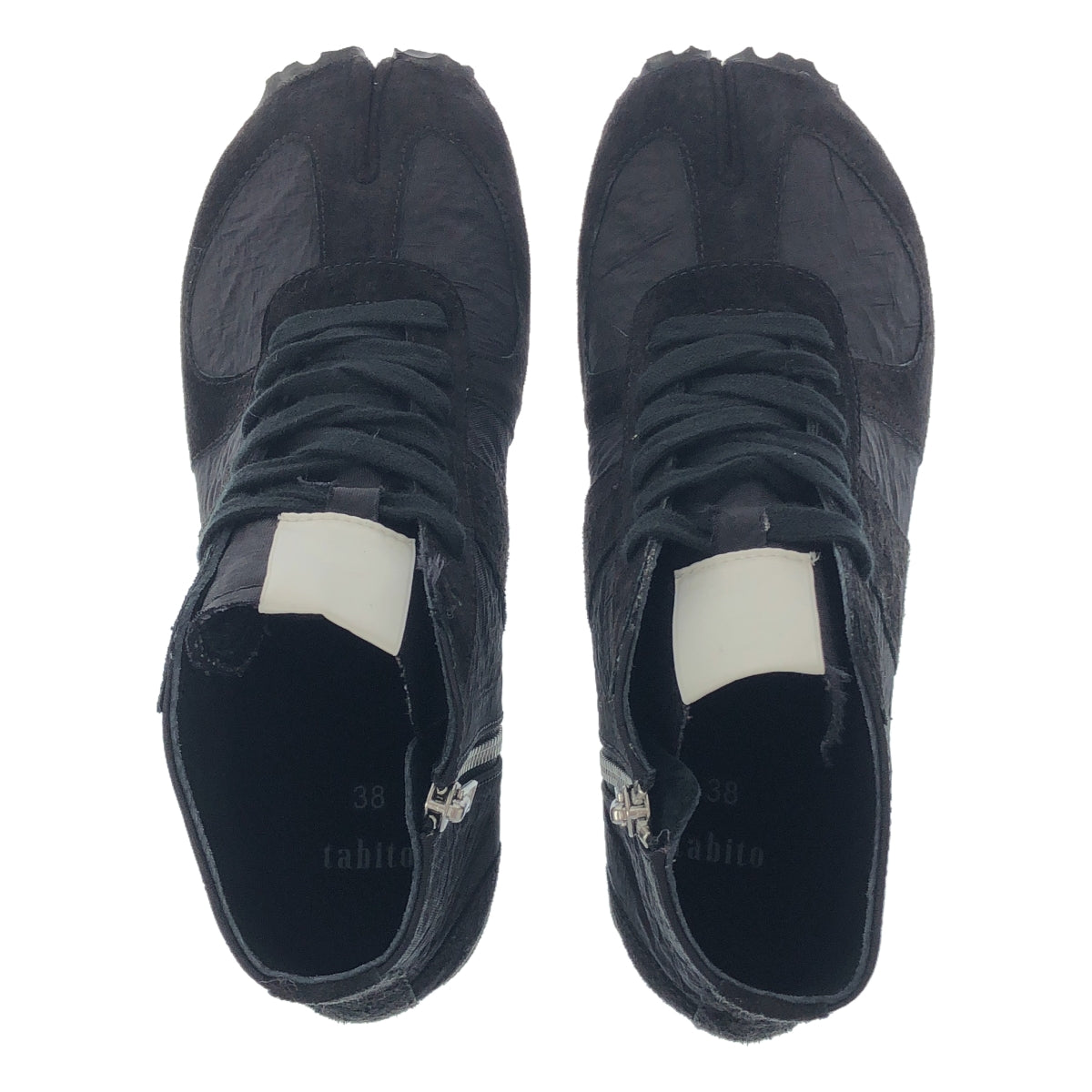 【美品】 tabito / タビト | TRAINING SHOES5 タビ ハイカットスニーカー | 38 | ブラック | レディース