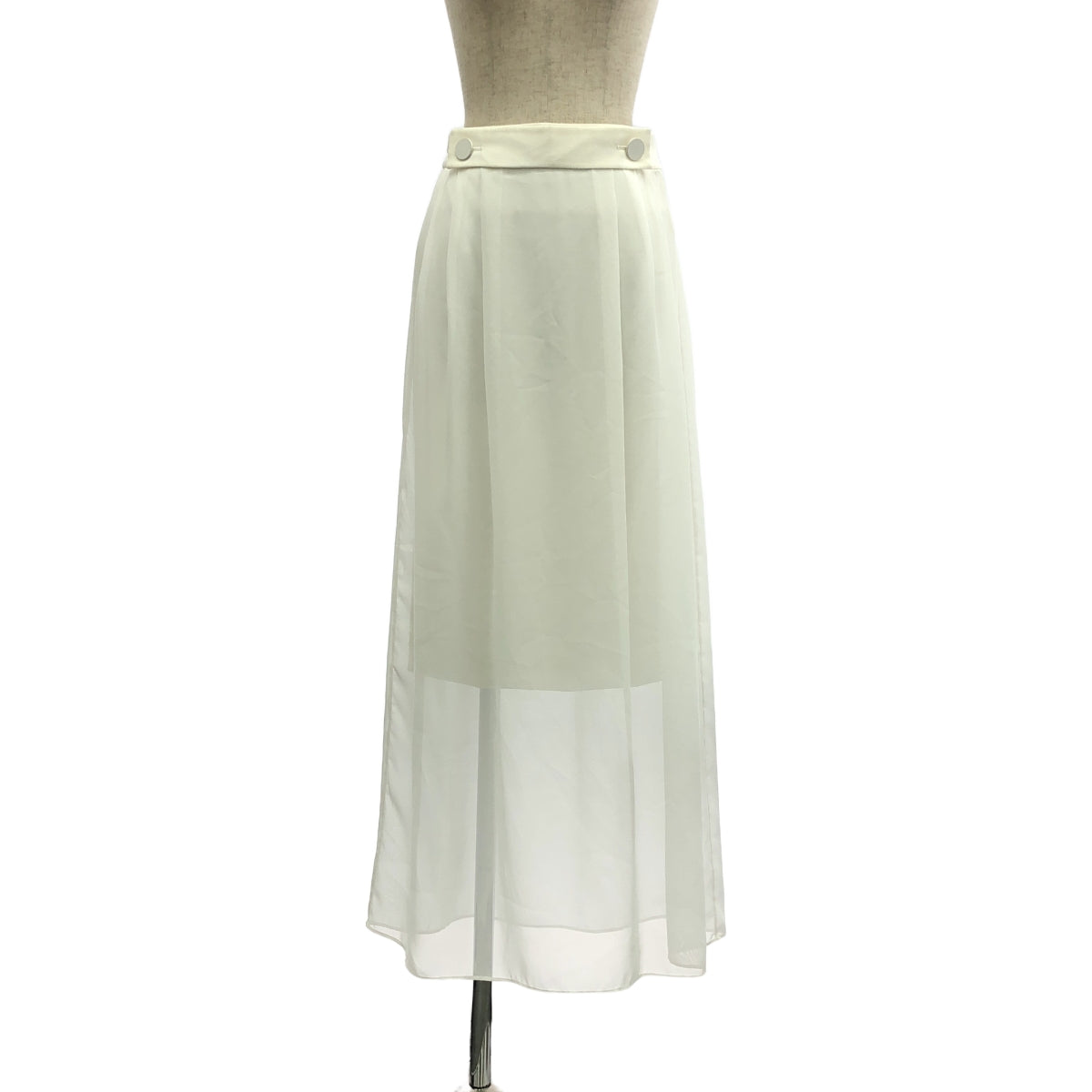 ADORE / アドーア | シフォン レイヤード スカート | 36 | ホワイト | レディース