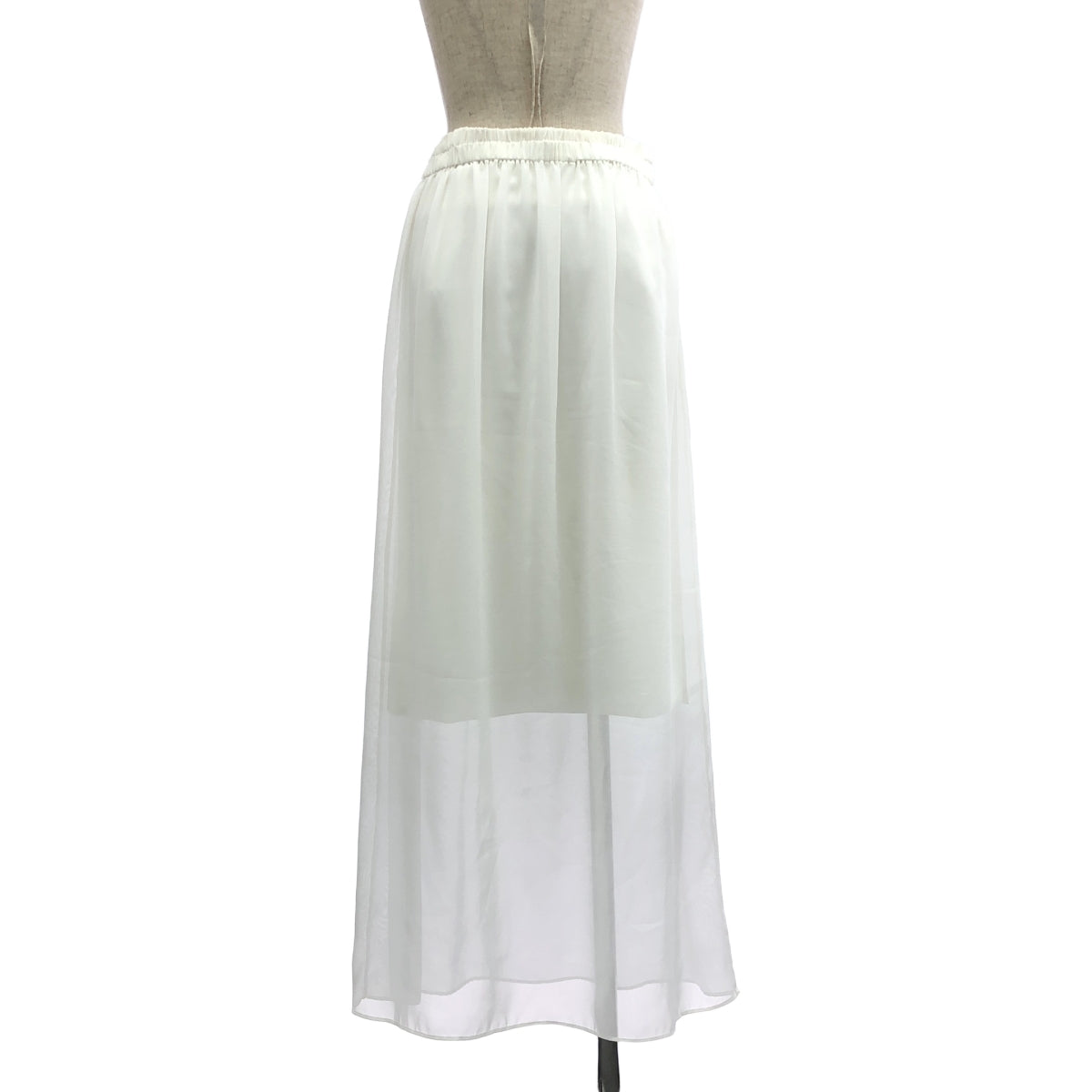 ADORE / アドーア | シフォン レイヤード スカート | 36 | ホワイト | レディース