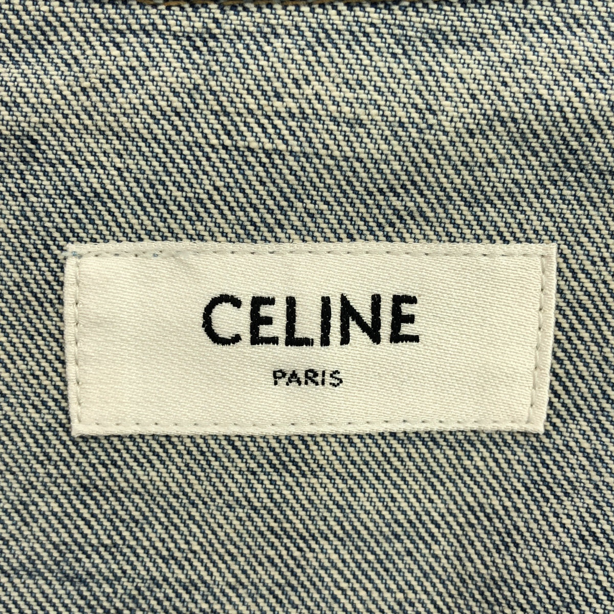 CELINE / セリーヌ | ウォッシュド デニム トラッカー ジャケット 3rdタイプ | M | メンズ