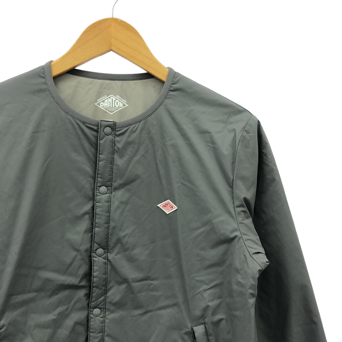 DANTON / ダントン | 2023AW | DT-A0110 SBT ノーカラー インサレーション ジャケット | M | グレー | レディース