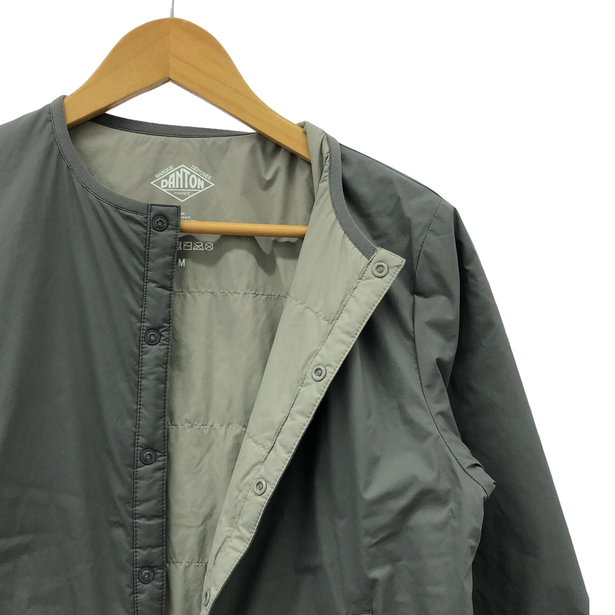 DANTON / ダントン | 2023AW | DT-A0110 SBT ノーカラー インサレーション ジャケット | M | グレー | レディース