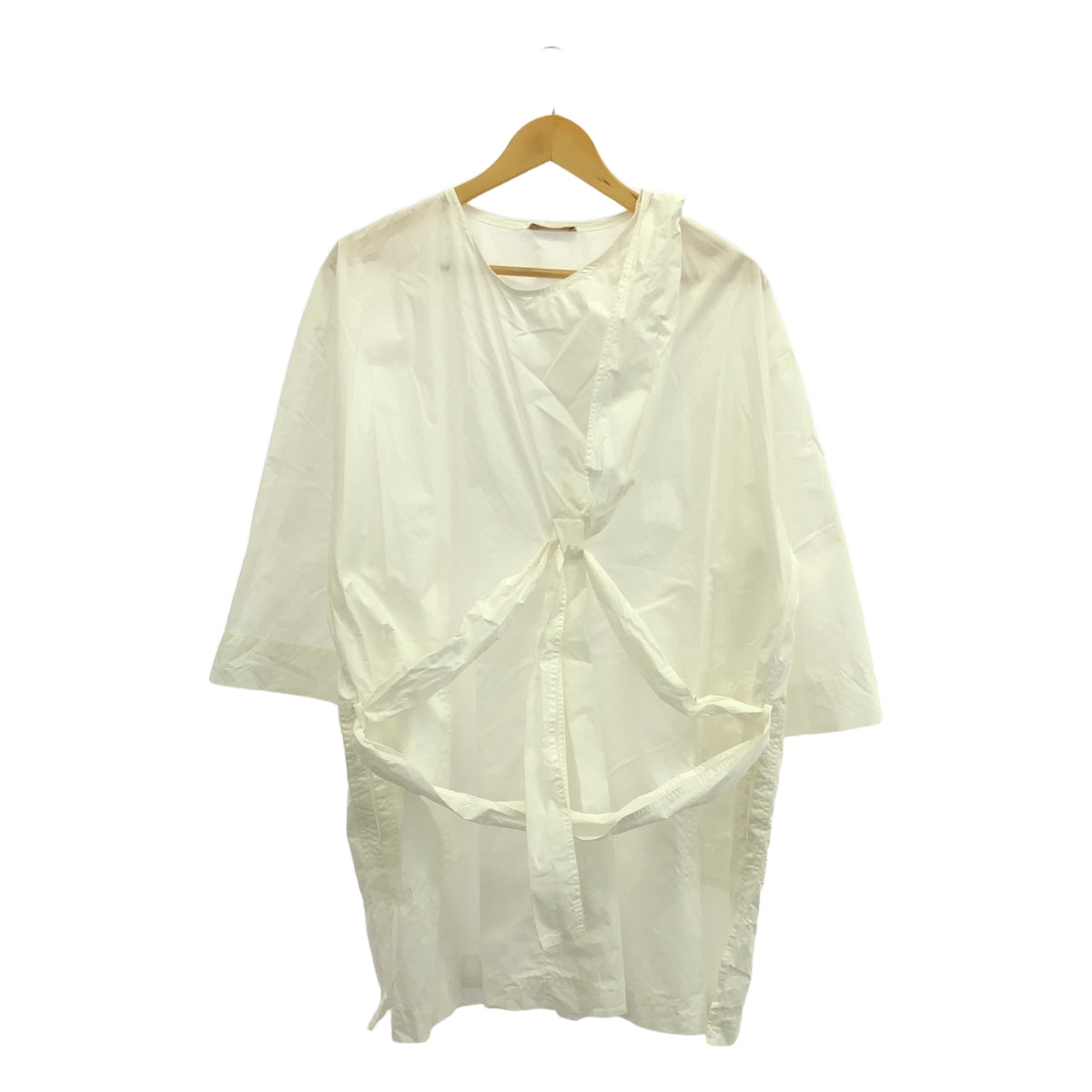NEHERA | Ribbon slit over dress | 34 | white | Women's