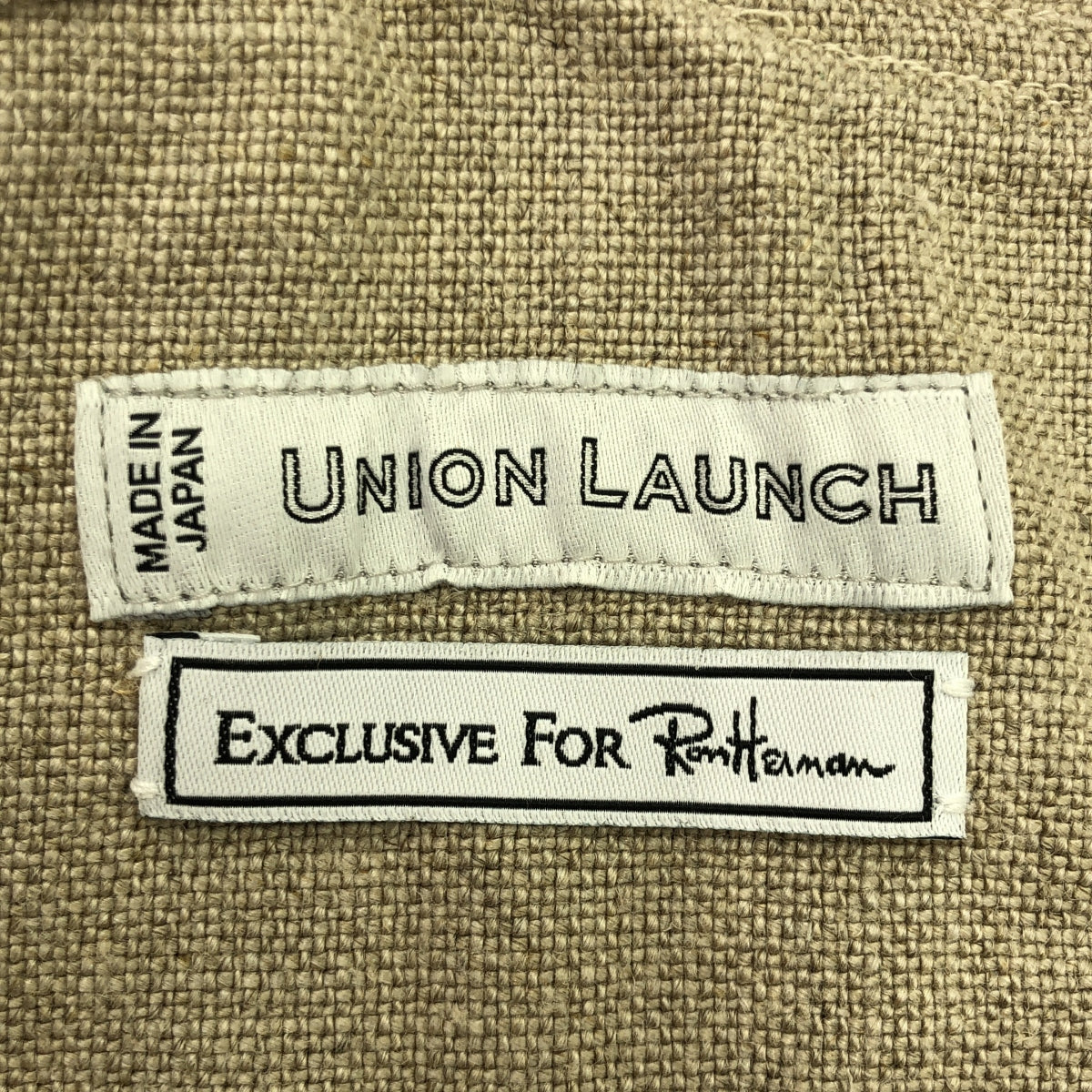 UNION LAUNCH | Ron Herman special order linen overall skirt | XS | Beige | Women's