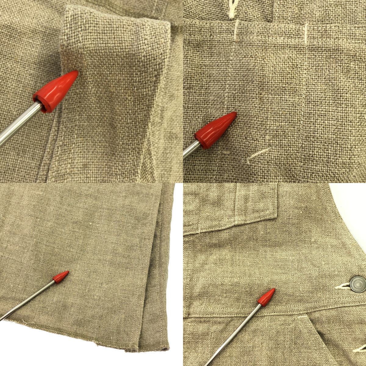 UNION LAUNCH | Ron Herman special order linen overall skirt | XS | Beige | Women's