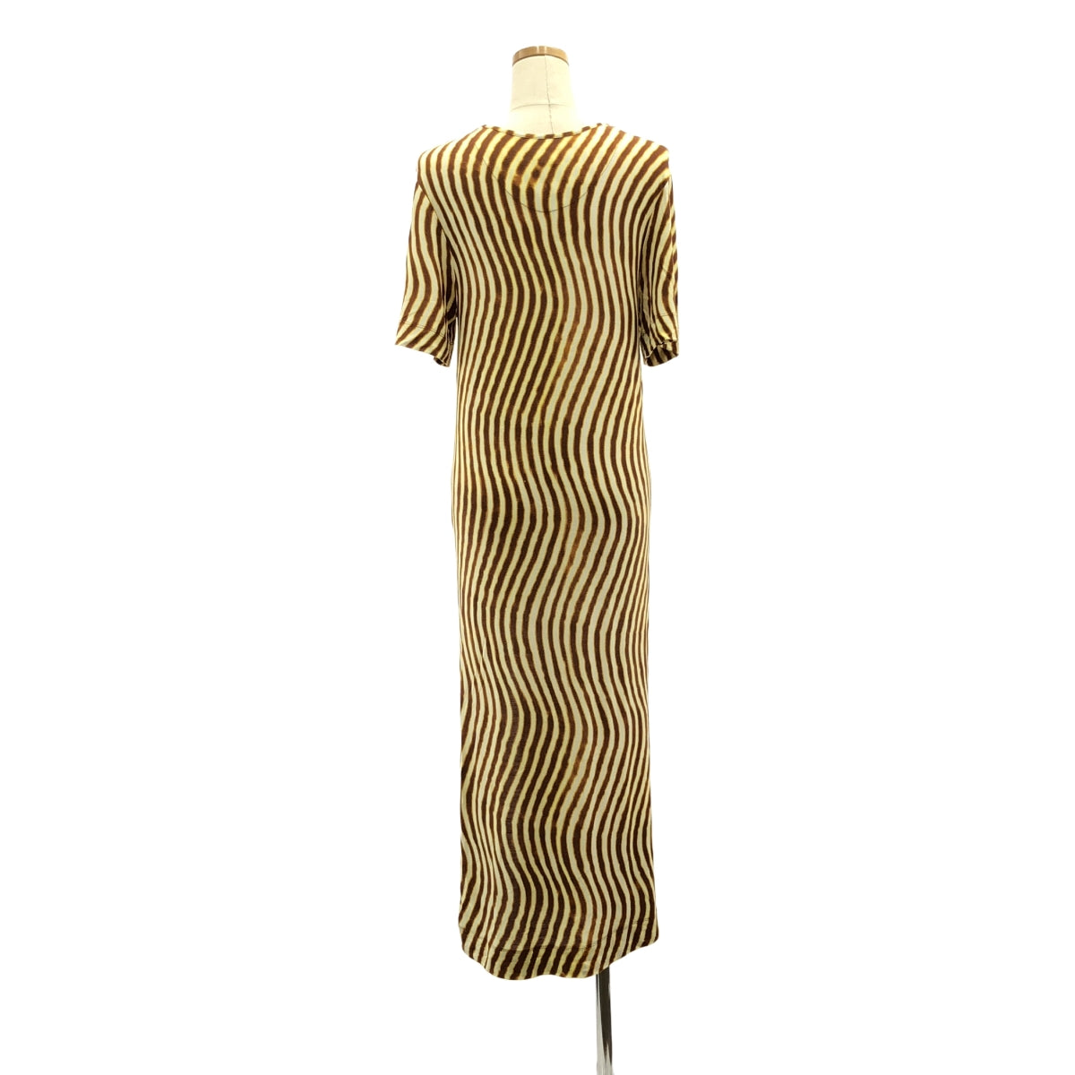 DRIES VAN NOTEN | 2021SS | Lem Lye Side Slit Patterned Long Dress | XS | Women's