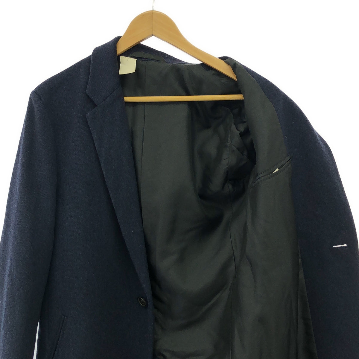 北好萊塢 |羊毛條紋切斯特大衣 |尺寸 36 |海軍 |男士