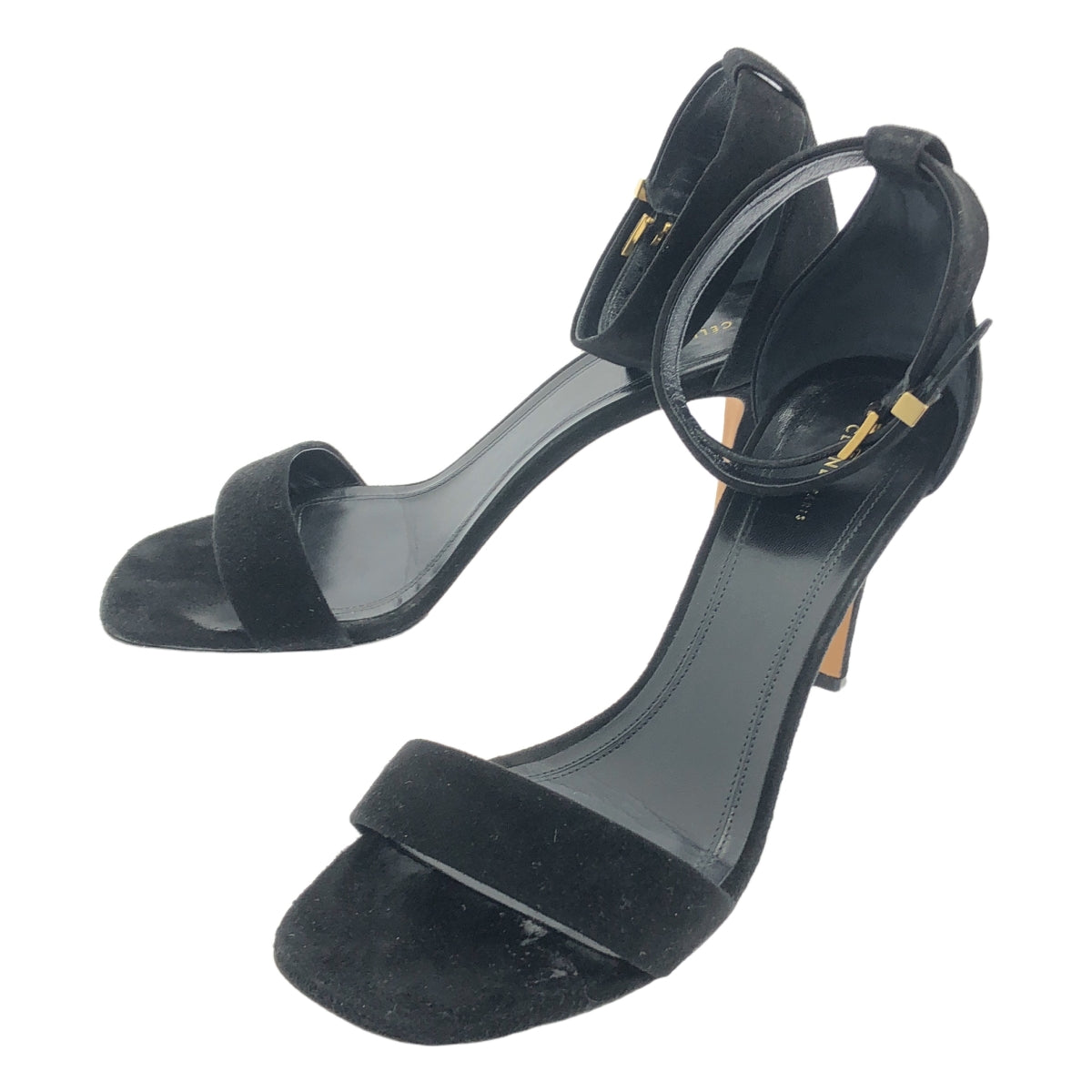 CELINE | Phoebe leather suede strap iconic pumps | 37 | Women's