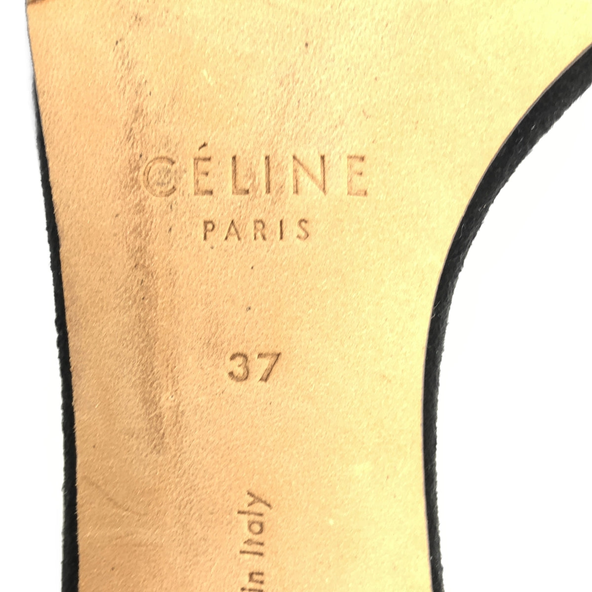 CELINE | Phoebe leather suede strap iconic pumps | 37 | Women's