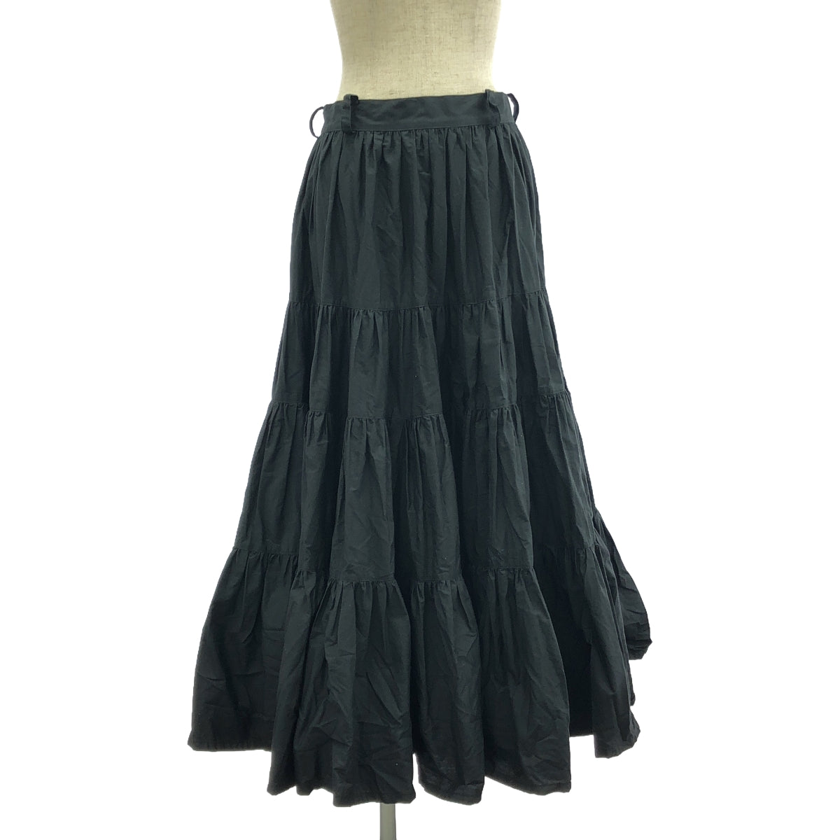 foufou / 푸후 | super tiered skirt 슈퍼 티어드 스커트 | 1 | 블랙 | 여성