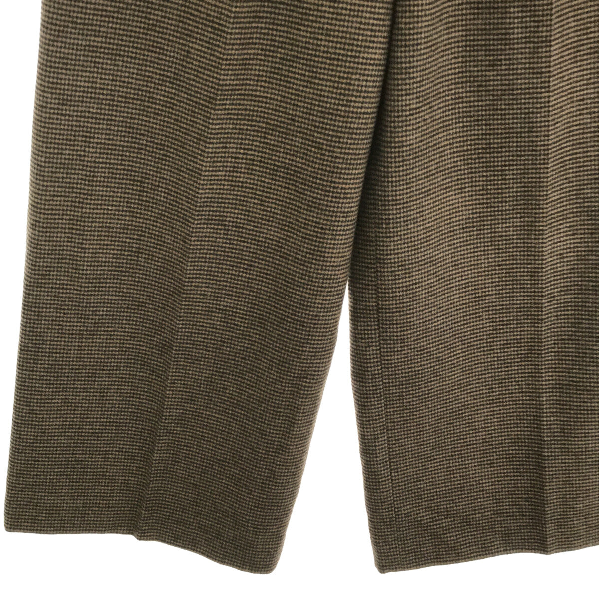 【美品】 IENA / イエナ | 2022AW | ストレッチ ツィード タック バギー パンツ | 36 | ブラウン | レディース