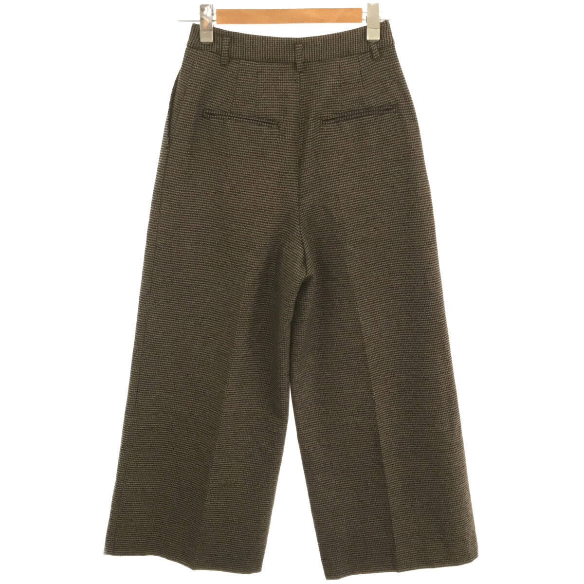 【美品】 IENA / イエナ | 2022AW | ストレッチ ツィード タック バギー パンツ | 36 | ブラウン | レディース
