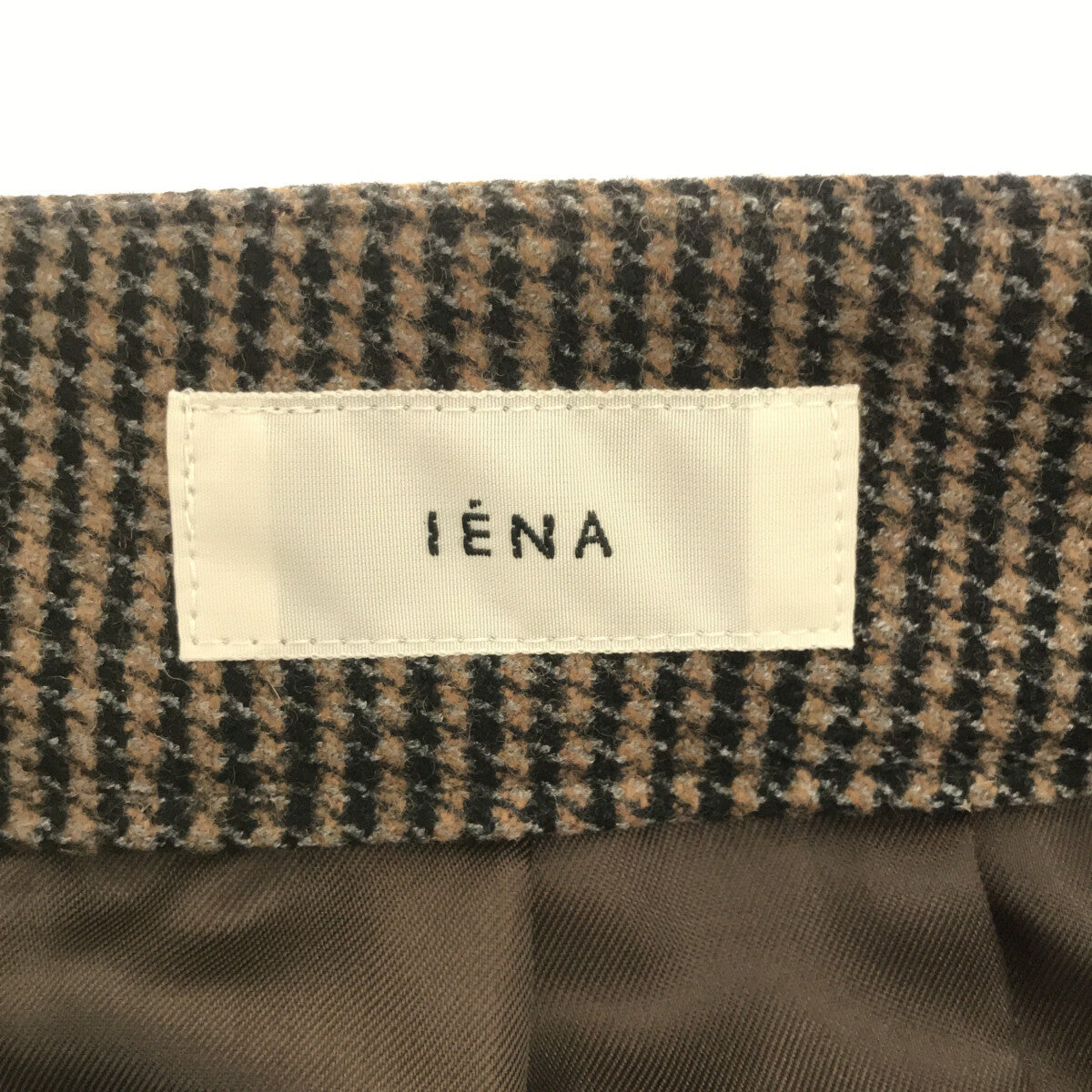【美品】 IENA / イエナ | 2022AW | ストレッチ ツィード タック バギー パンツ | 36 | ブラウン | レディース