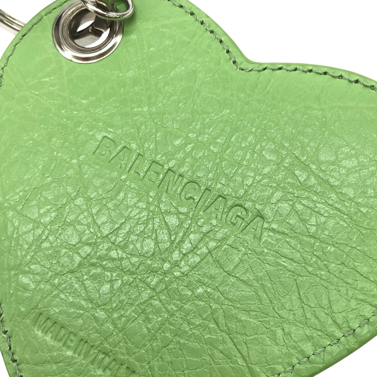BALENCIAGA / Balenciaga | Le City / Leather Heart Mirror Bag Charm Keychain |
