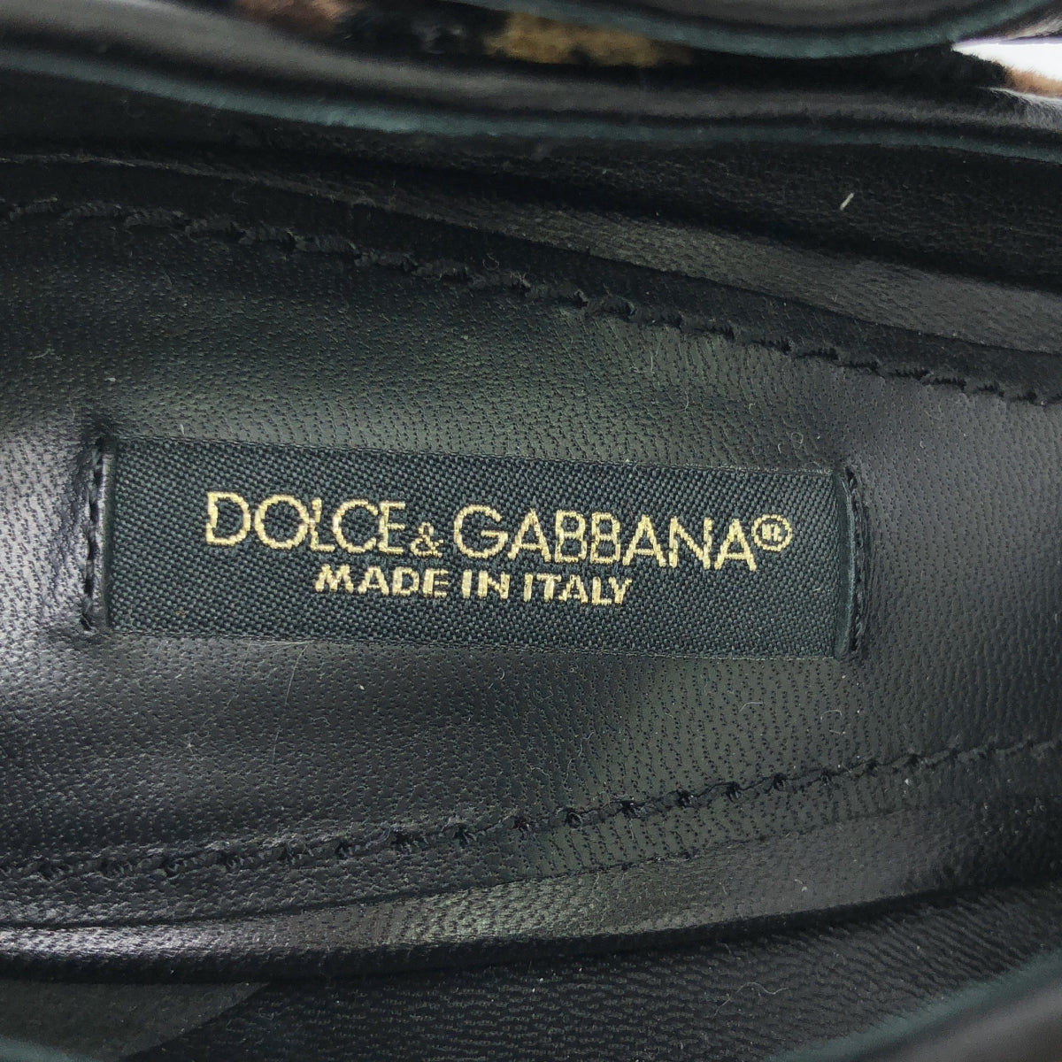 DOLCE & GABBANA / Dolce & Gabbana Dolgaba | Beaded Leopard Strap Pumps | 37 | Women's