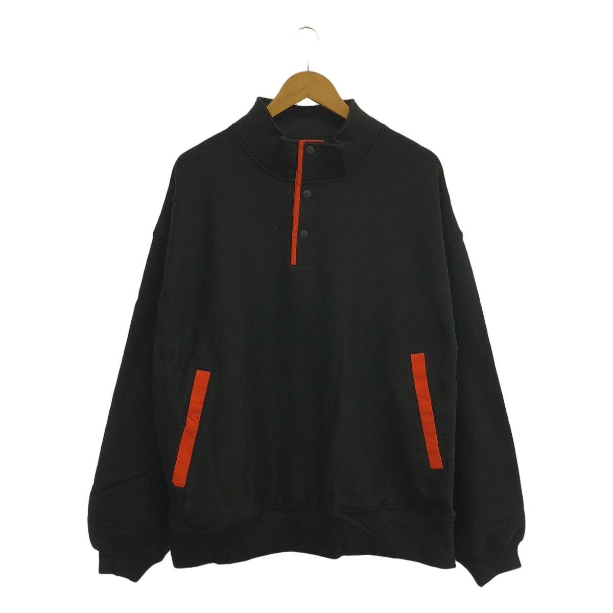 【美品】  TIGHTBOOTH PRODUCTION / タイトブースプロダクション | 2020AW | ×CHAOS FISHING CLUB FISHING SNAP SWEAT | L | ブラック | メンズ