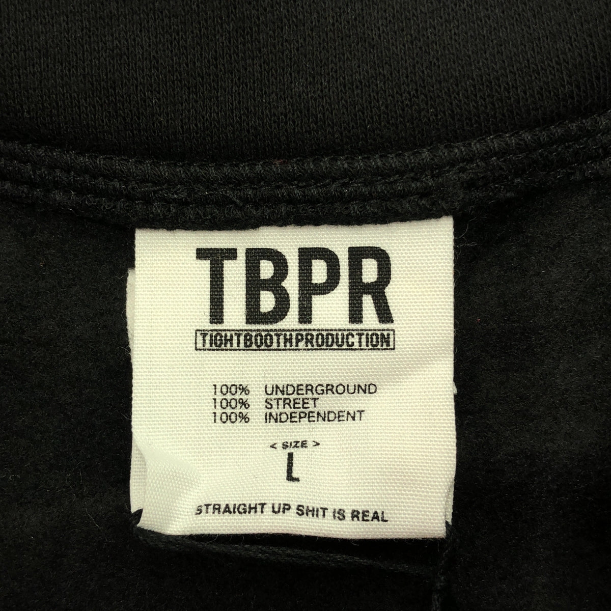 【美品】  TIGHTBOOTH PRODUCTION / タイトブースプロダクション | 2020AW | ×CHAOS FISHING CLUB FISHING SNAP SWEAT | L | ブラック | メンズ