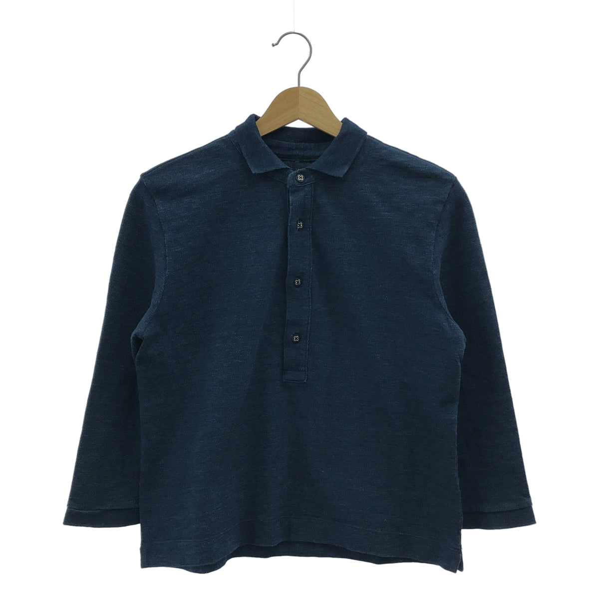 45r / 포티파이브아르 | 가노코 긴팔 폴로 셔츠 | 2 | 인디고 | 여성