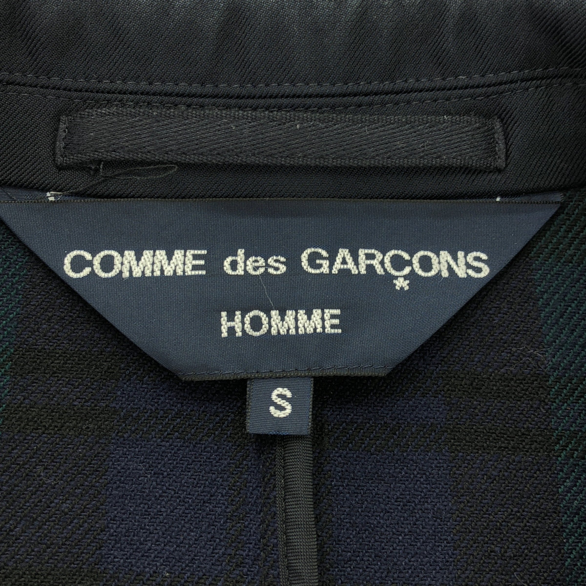 COMME des GARCONS HOMME / コムデギャルソンオム | 2006AW | INブラックウォッチ 金ボタン ブレザー | S | ネイビー | メンズ