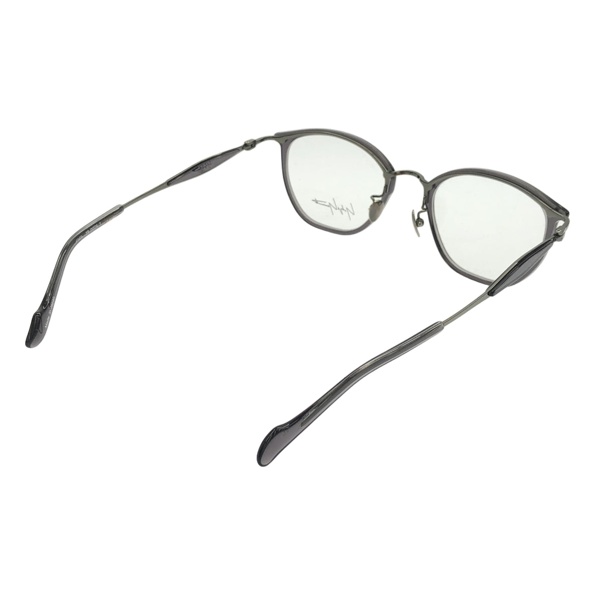 YOHJI YAMAMOTO | 19-0074 Clear Metal Frame Square Glasses | 50◻︎21-140 | Black