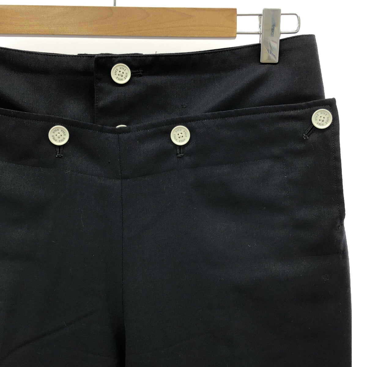 HYKE | Marine Wide Pants | Size 2 | Black | Women's