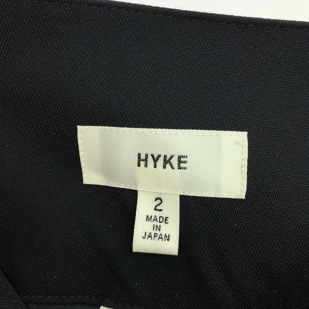 HYKE | Marine Wide Pants | Size 2 | Black | Women's
