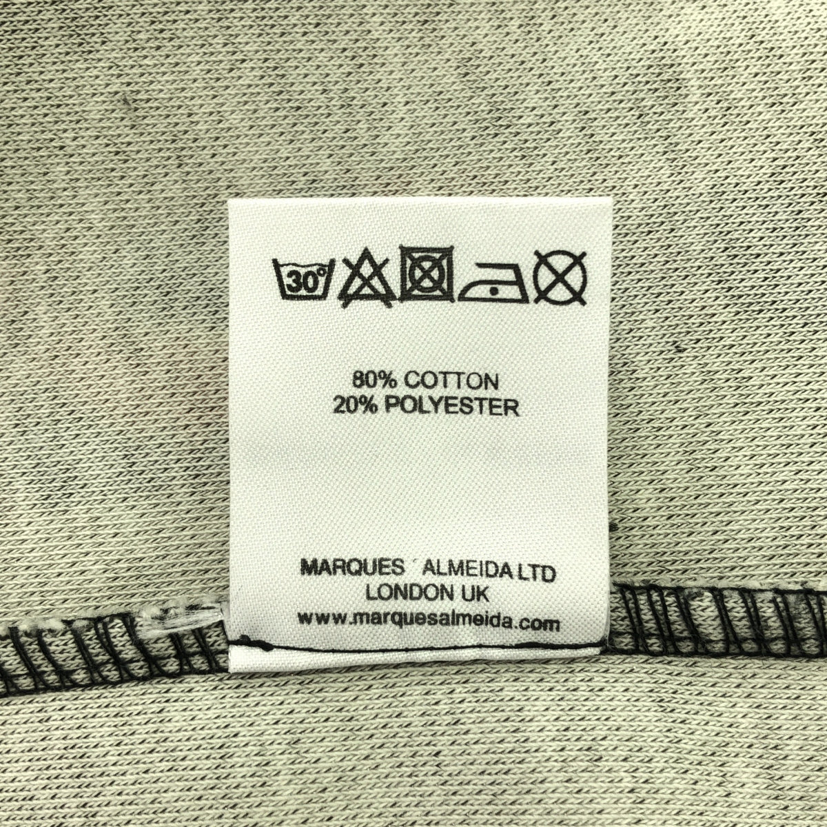 MARQUES ALMEIDA / マルケス アルメイダ | コットンバックスリッドワンピース |