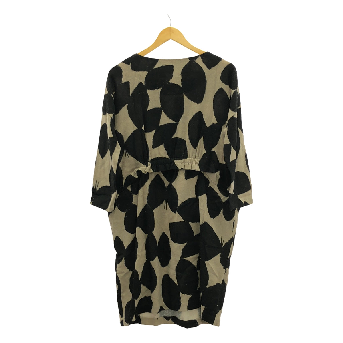 mina perhonen | 2015-16 a/w | slow dance cashmere knit dress | 38 | beige/black | women's