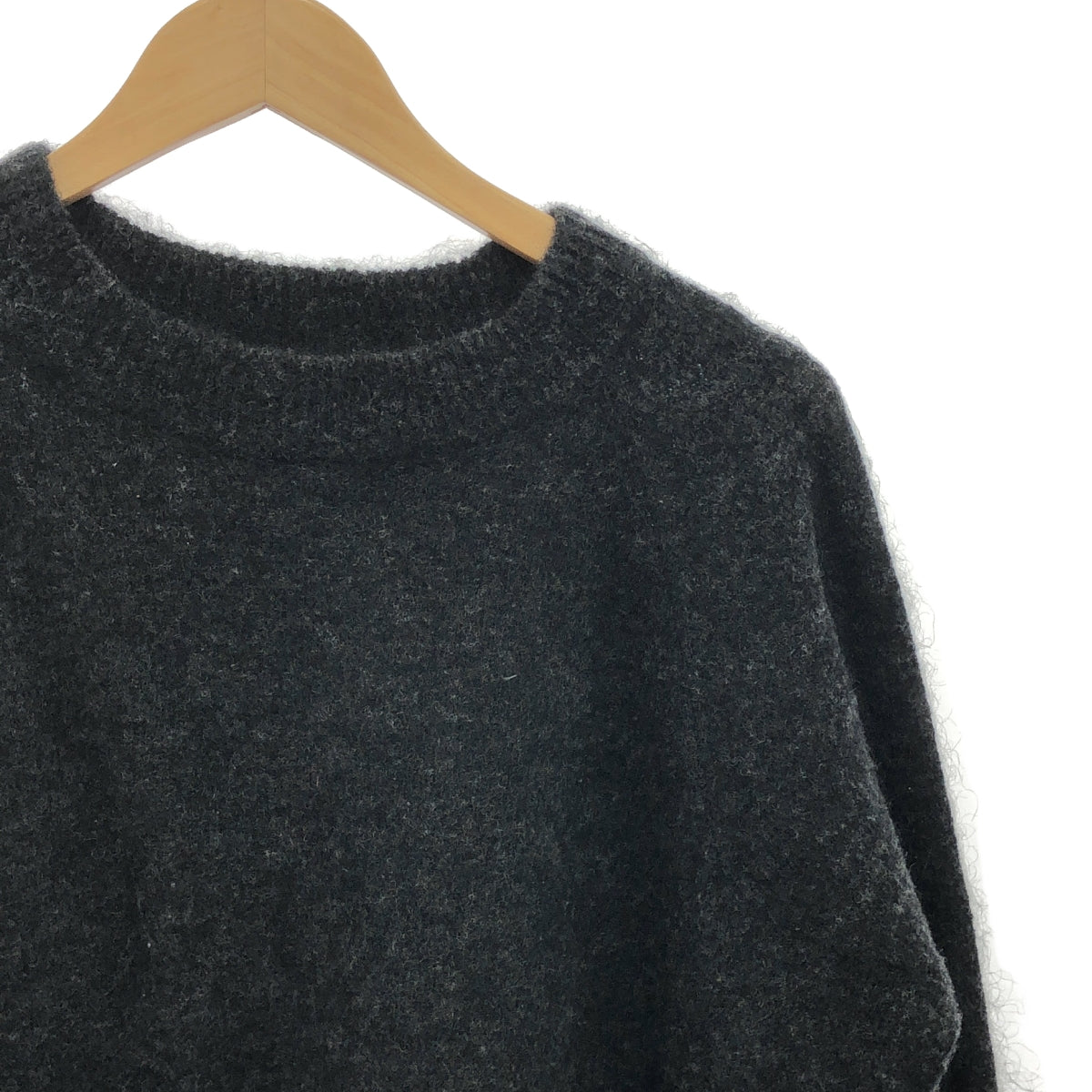 Acne Studios / アクネストゥディオズ | RUE MOHAIR PAW13 クルーネックニット | xxs | チャコールグレー | レディース