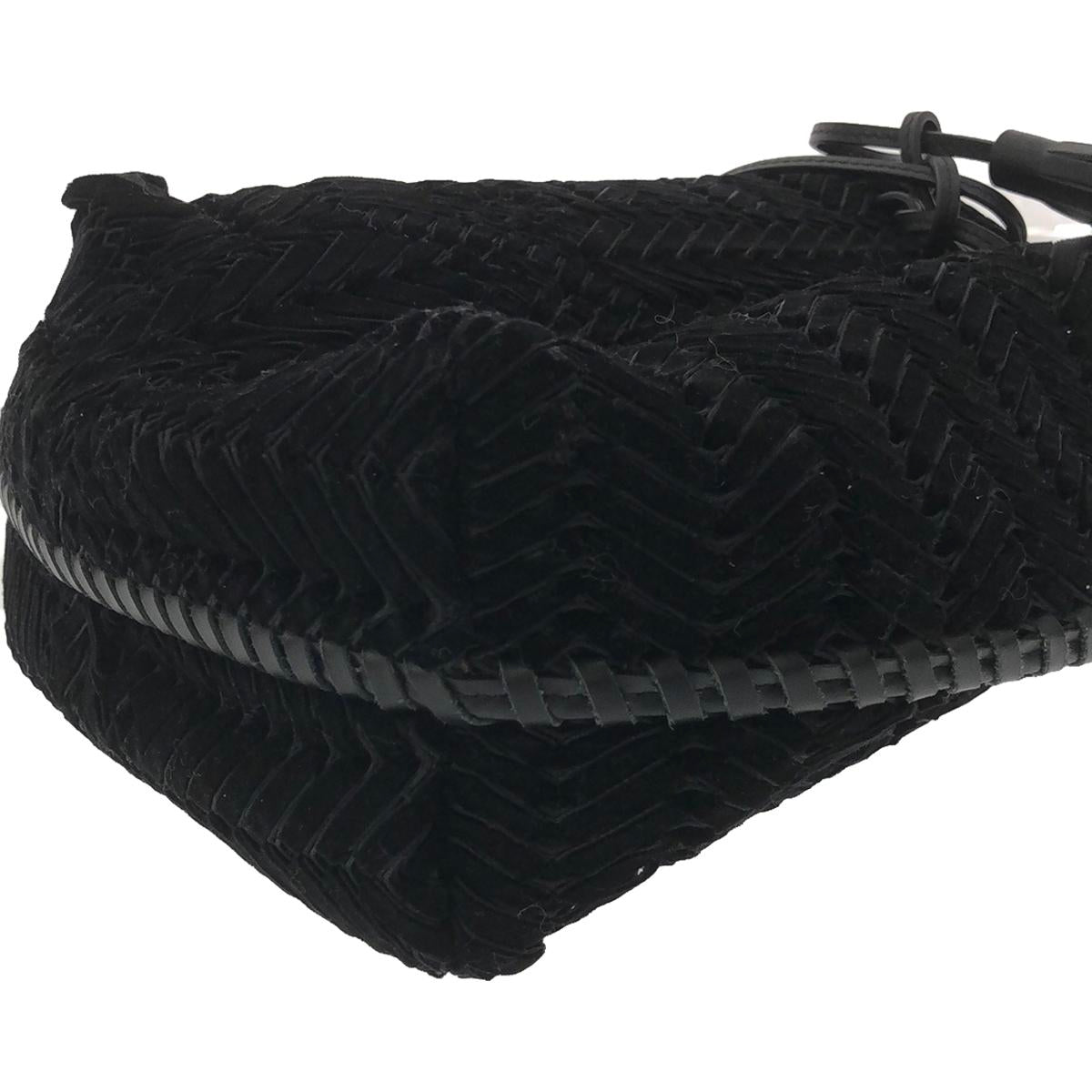 ANYA HINDMARCH / アニヤハインドマーチ | THE NEESON DRAWSTRING 2way ショルダーバッグ | ブラック | レディース