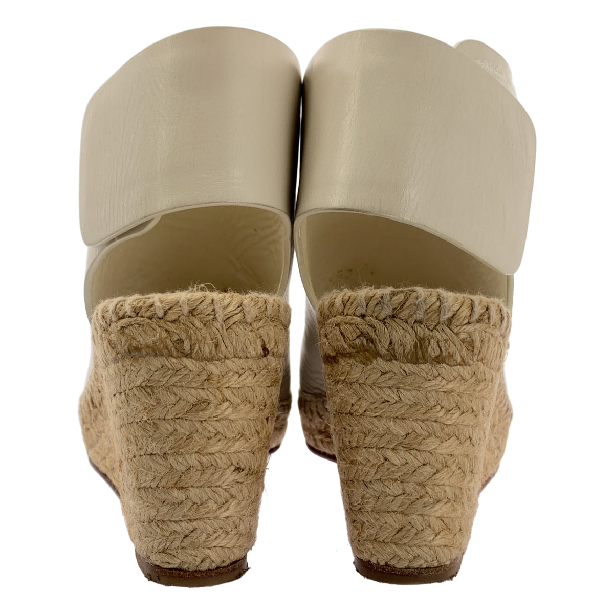 CELINE / セリーヌ | by Phoebe Philo フィービー / レザー エスパドリーユ ウェッジソール サンダル | 35 | レディース