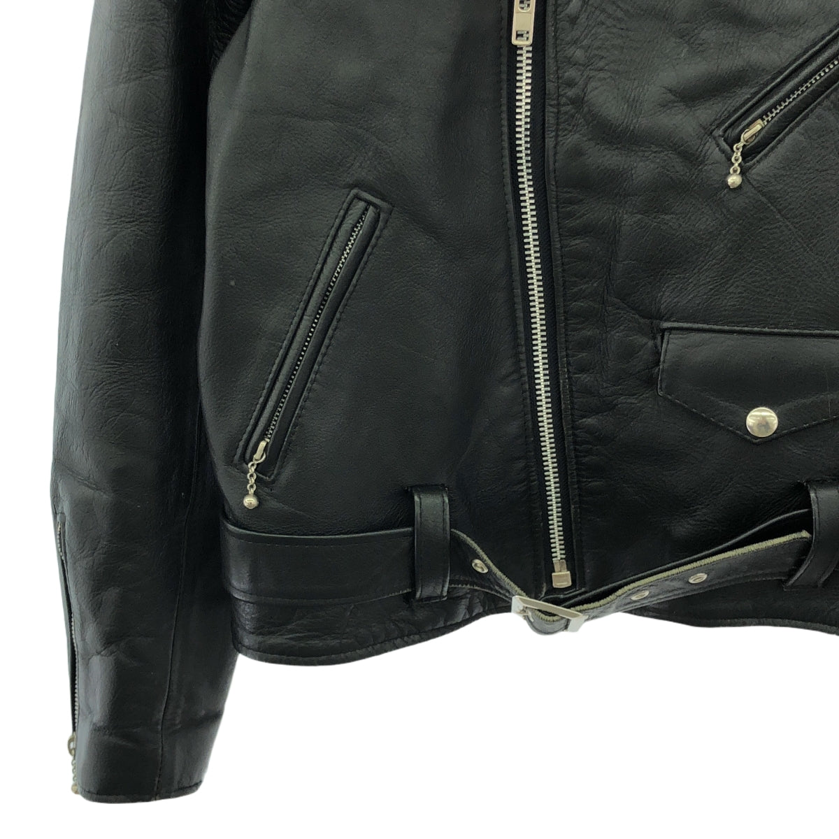 666 Leather Wear / Triple Six Leather Wear | Original tag double riders leather jacket |