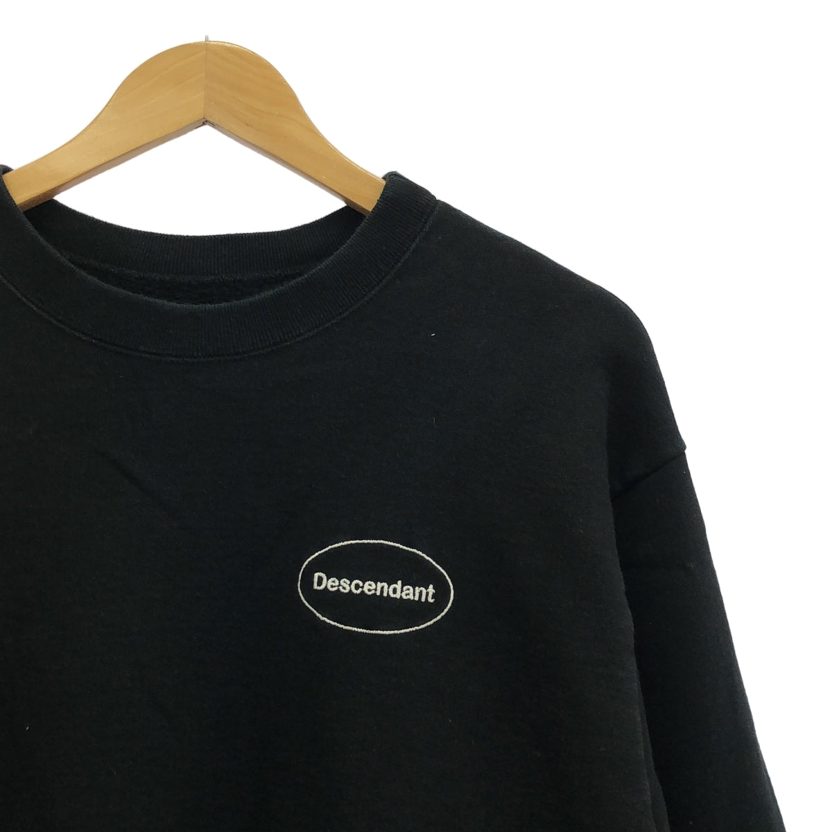 DESCENDANT / ディセンダント | 2018AW | OVAL CREW NECK SWEATSHIRT オーバル クルーネック スウェット | 2 | ブラック | メンズ