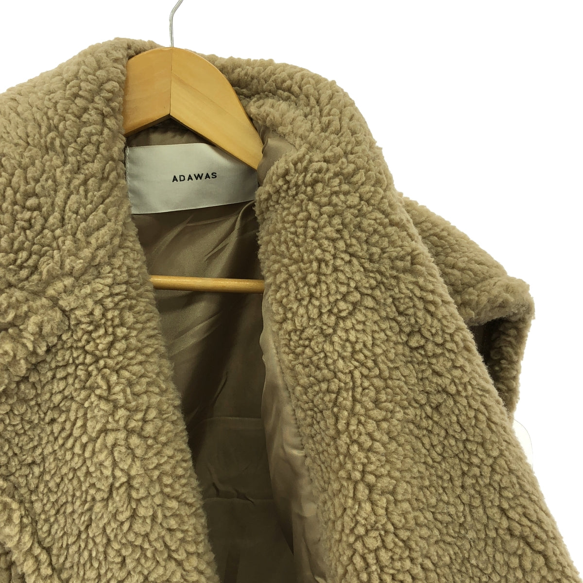 【美品】 ADAWAS / アダワス | 2023AW | フェイクムートンジレ | F | ベージュ | レディース