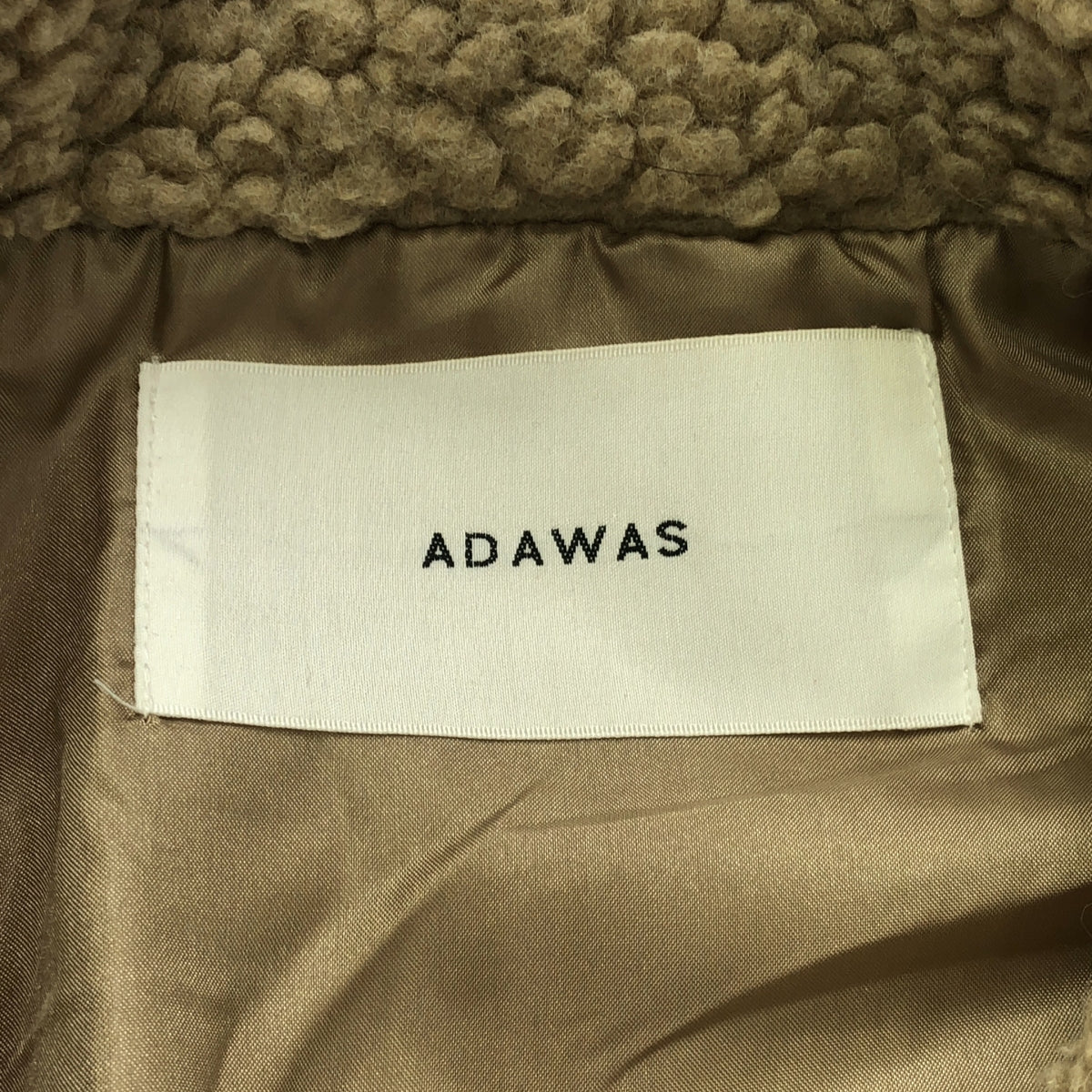 【美品】 ADAWAS / アダワス | 2023AW | フェイクムートンジレ | F | ベージュ | レディース