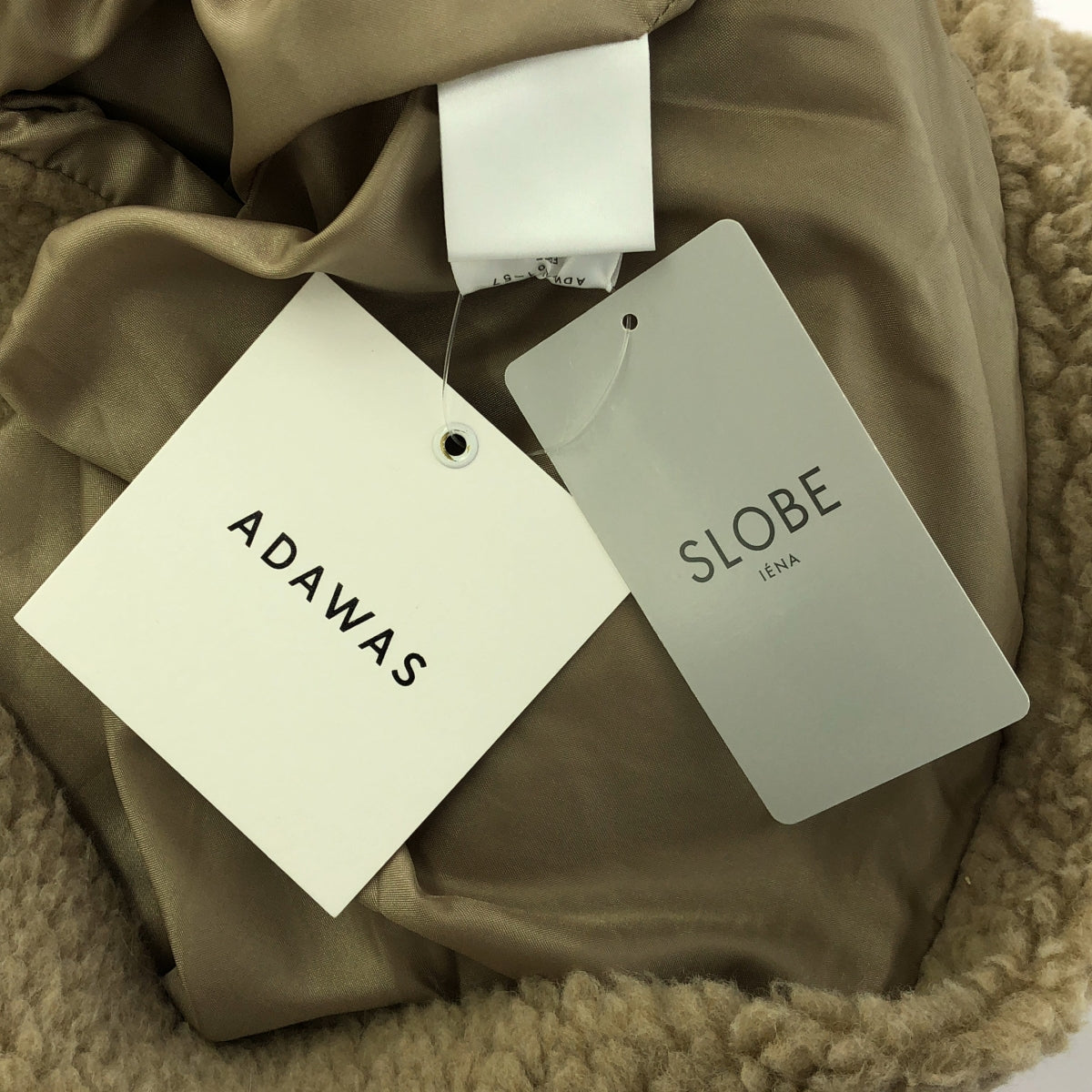 【美品】 ADAWAS / アダワス | 2023AW | フェイクムートンジレ | F | ベージュ | レディース