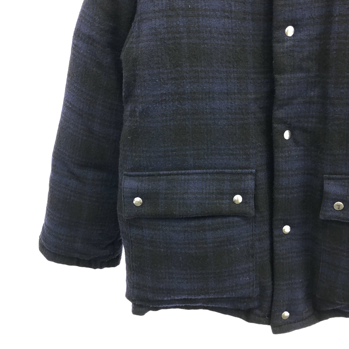 RAKINES / Rakines | 2023AW | BOUCLE TWEED FRENCH DOWN JACKET | 2 | Blue / Black | Men's