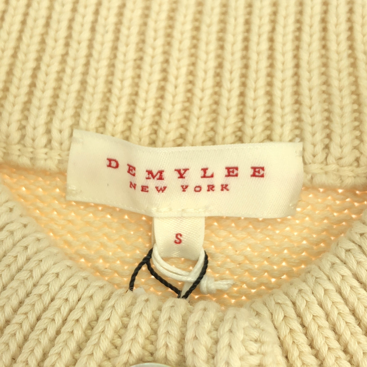 DEMYLEE / デミリー | コットン ヘンリーネック ニット プルオーバー | S | レディース