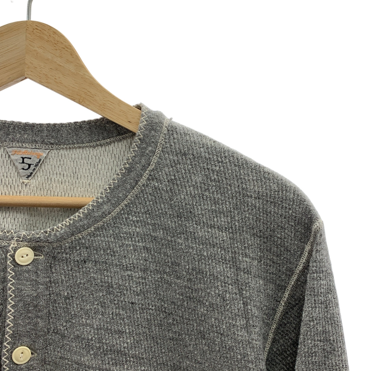 FILMELANGE / フィルメランジェ | DERREL 2 DEKKER サーマル ヘンリーネック ロングスリーブカットソー | 5 | メンズ