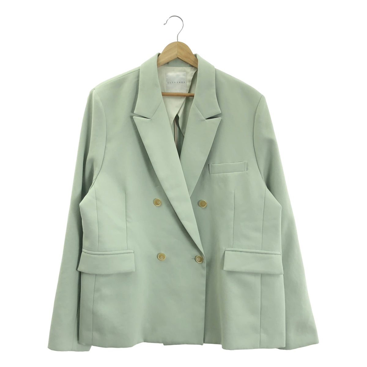 CITYSHOP / シティショップ | ダブル テーラードジャケット | 38 | ミントグリーン | レディース