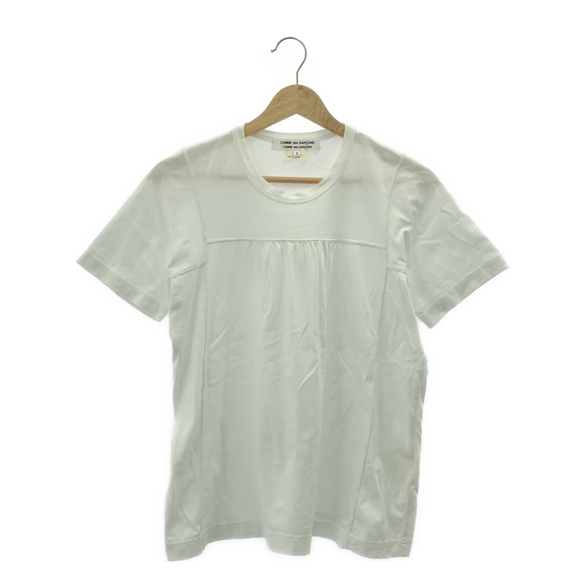 COMME des GARCONS COMME des GARCONS / Comme des | 2016SS / AD2015 | 2016SS / AD2015 |縮褶設計喇叭T卹 | S |女性的