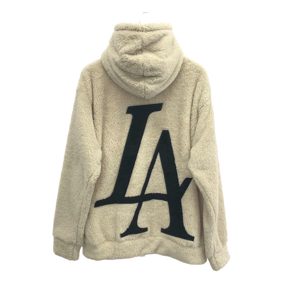 STUD MUFFIN | Coral fleece big LA appliqué & bear sagara patch hoodie jacket | 4 | Men's