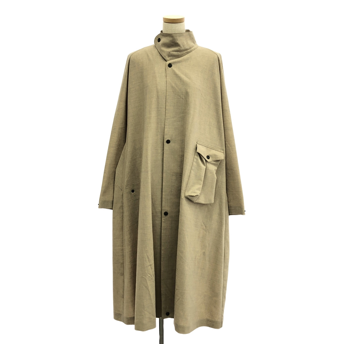 HYKE / ハイク | 2021SS | STRETCH TROPICAL MILITARY COAT ミリタリー コート | 01 | レディース